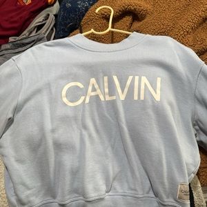 Calvin Klein cropped sweater/ shirt